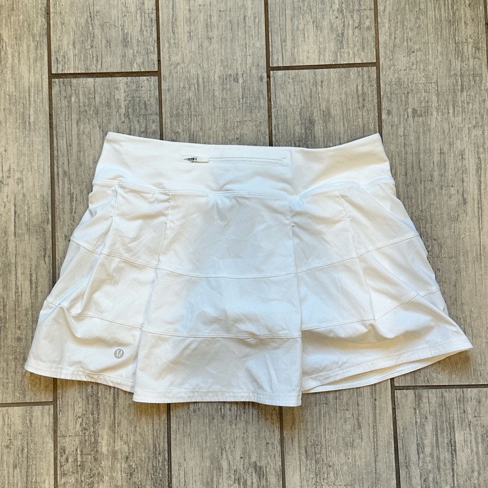 Lululemon pace rival skirt (long) in white